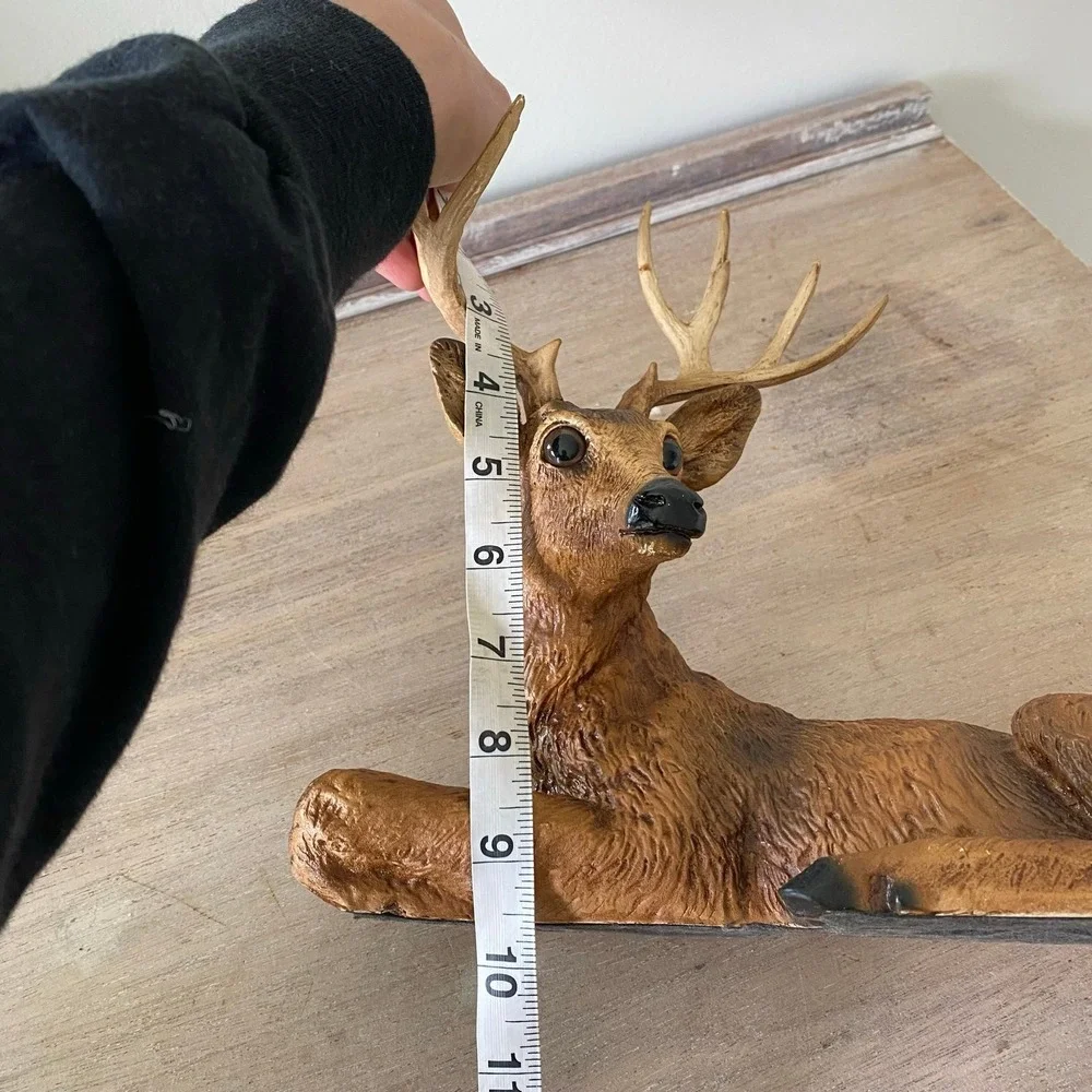 Homco Deer Buck Stag Laying Down Figurine